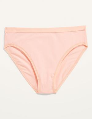Old Navy High-Waisted Supima® Cotton-Blend Bikini Underwear for Women pink