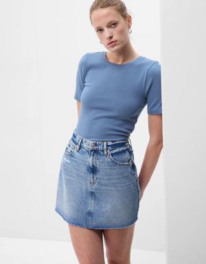 Gap Modern Crewneck T-Shirt blue