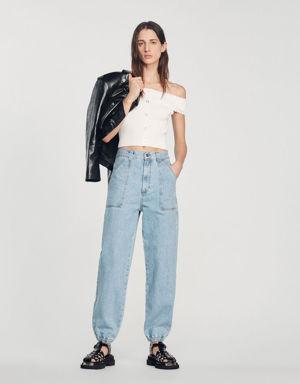 Cropped knit top Login to add to Wish list