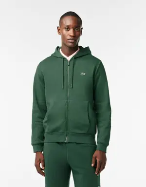 Men's Lacoste Kangaroo Pocket Fleece Zipped Jogger Sweatshirt
