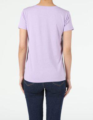 Purple Woman Short Sleeve Tshirt