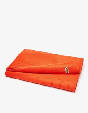 Lacoste Toalla de playa L Sport en algodón con cocodrilo oversized