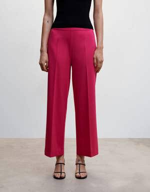 Straight culotte trousers