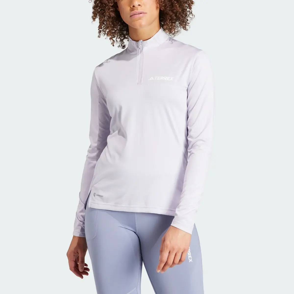 Adidas Terrex Multi Half-Zip Long-Sleeve Top. 1