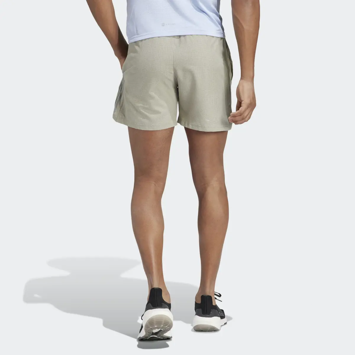 Adidas Own the Run Heather Shorts. 2