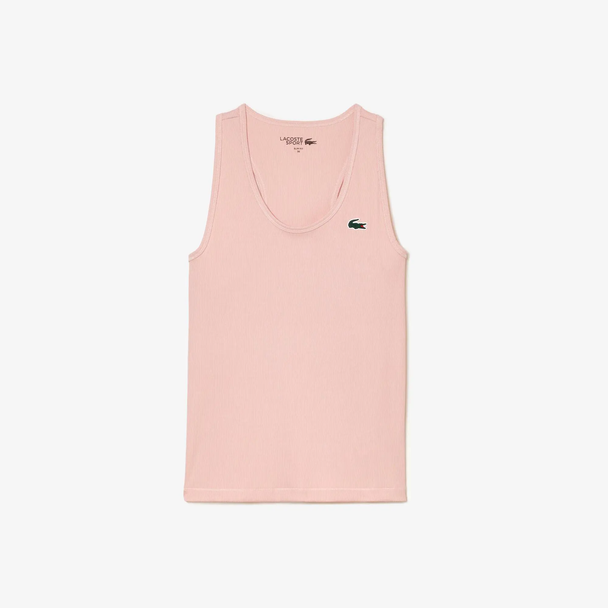 Lacoste Women’s Lacoste Sport Slim Fit Ribbed Tank Top. 2