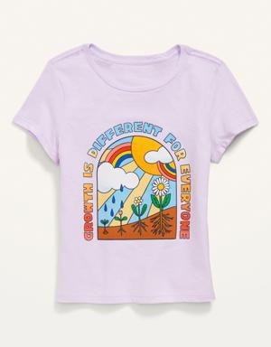 Old Navy Short-Sleeve Graphic T-Shirt for Girls purple