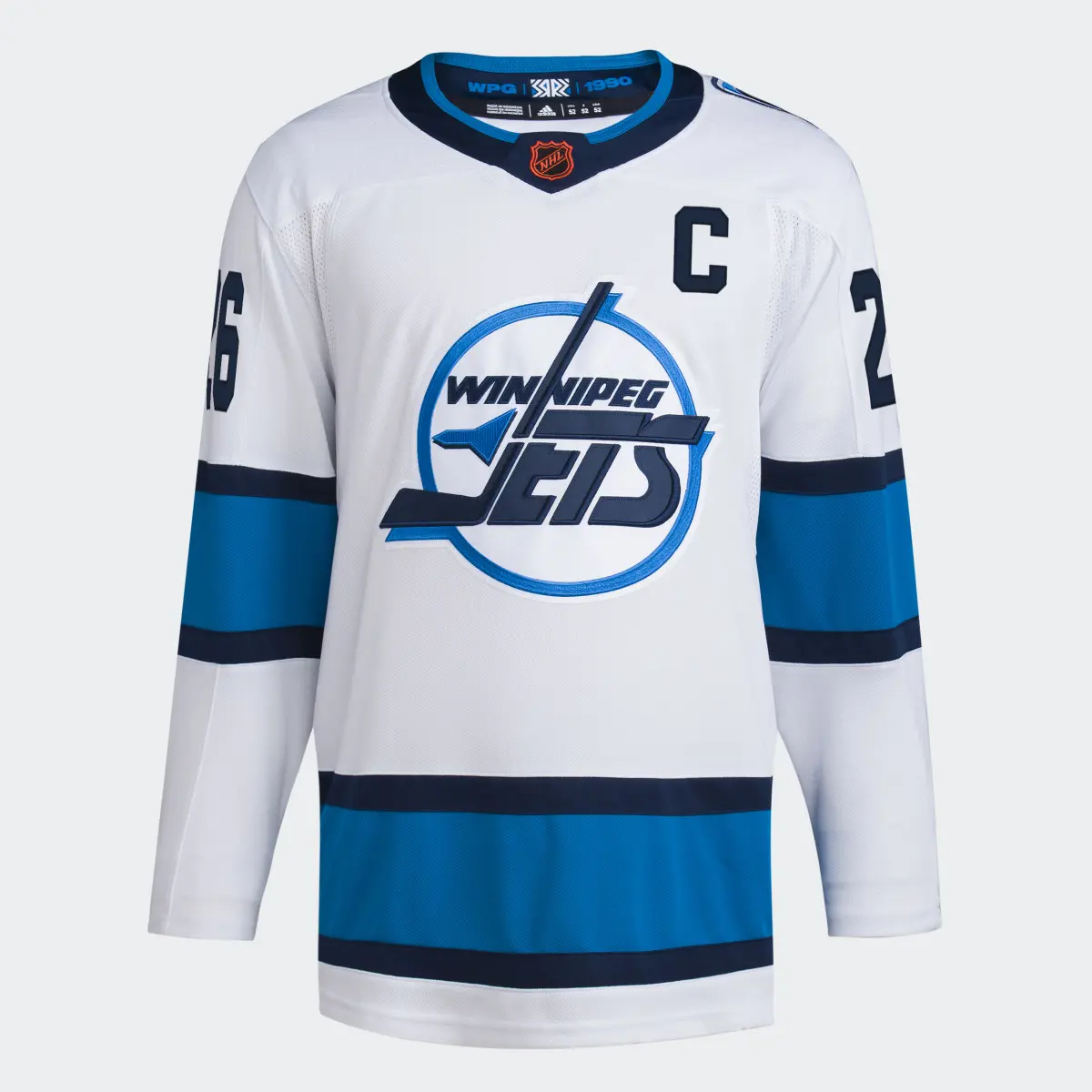 Adidas Jets Wheeler Authentic Reverse Retro Wordmark Jersey. 1