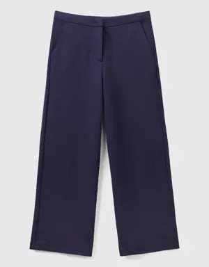 palazzo trousers in viscose blend