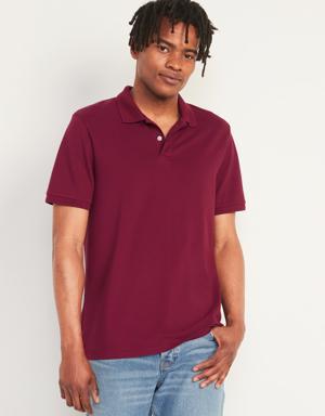 Slim Fit Pique Polo red