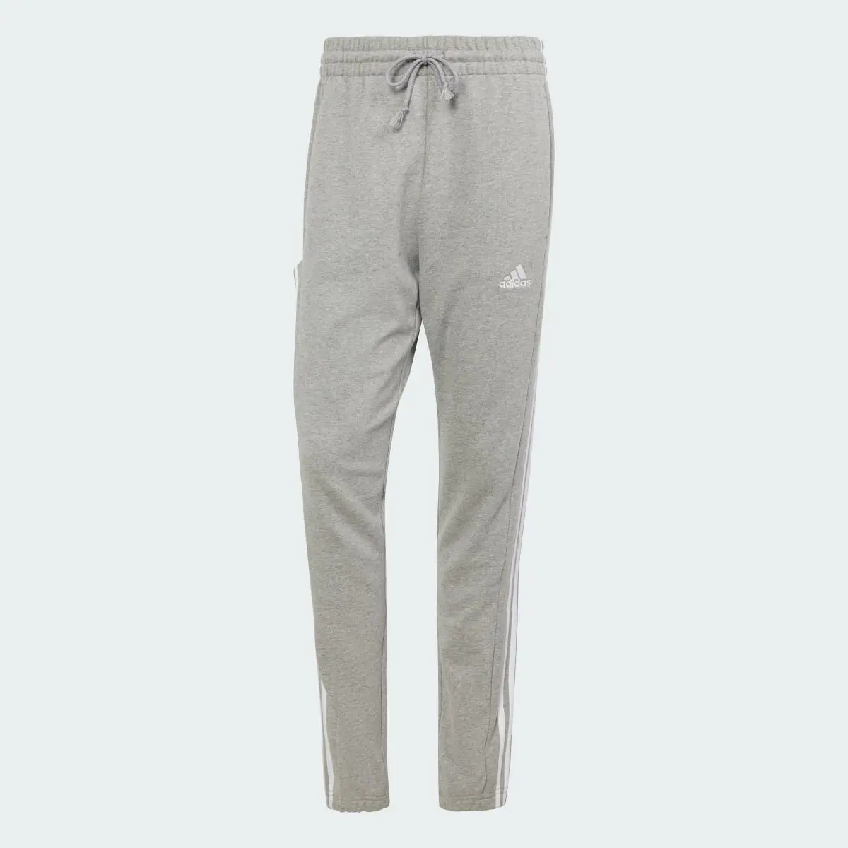 Adidas Essentials French Terry Tapered Elastic Cuff 3-Stripes Pants. 3