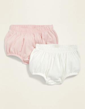 Unisex Jersey Ruffle-Back Bloomer Shorts 2-Pack for Baby multi
