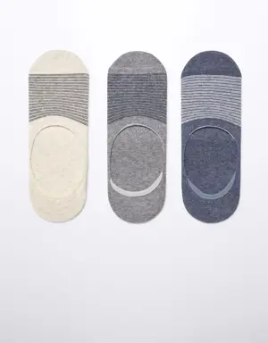 Çizgili tasarımlı 3’lü çorap paketi