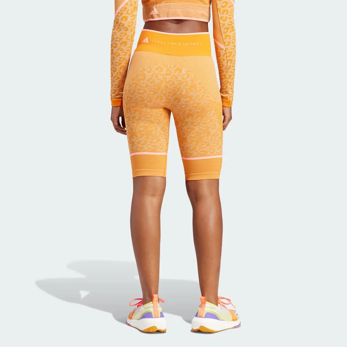 Adidas by Stella McCartney TrueStrength Seamless Yoga Bisikleti Taytı. 3