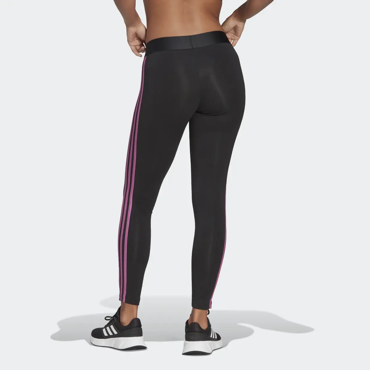 Adidas LOUNGEWEAR Essentials 3-Stripes Leggings. 2