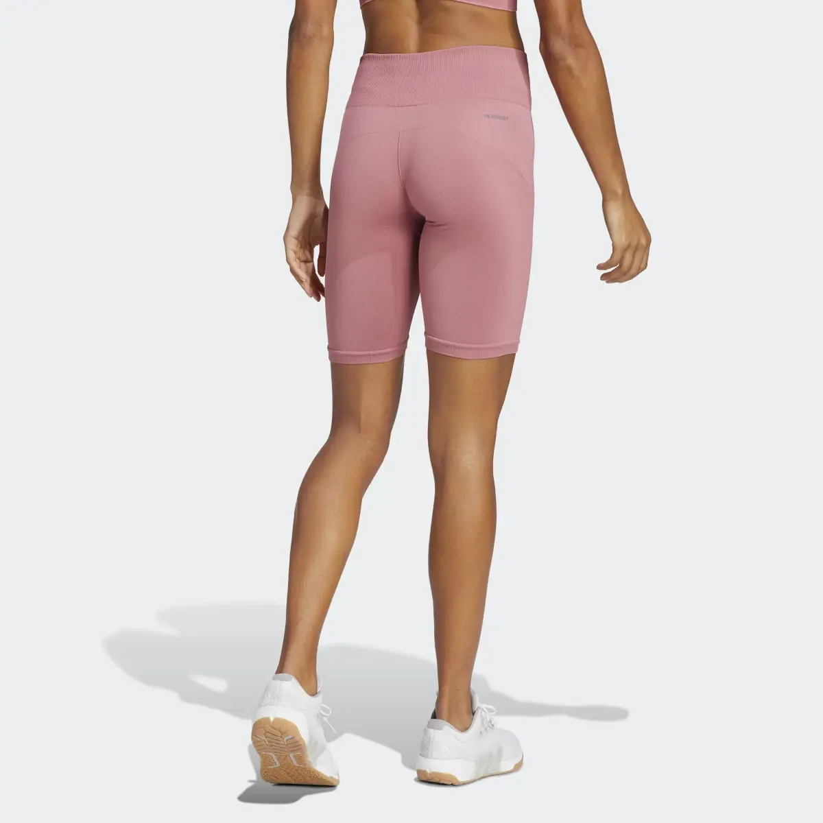 Adidas Training Seamless Short Leggings. 2