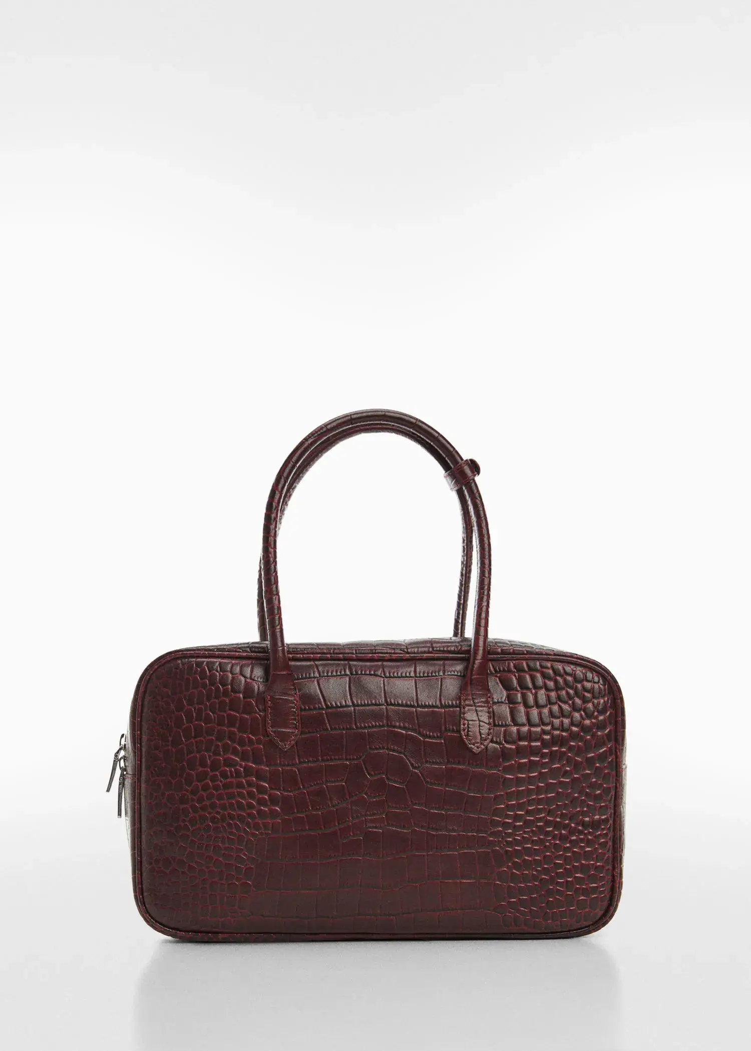 Mango Rectangular leather handbag. 1
