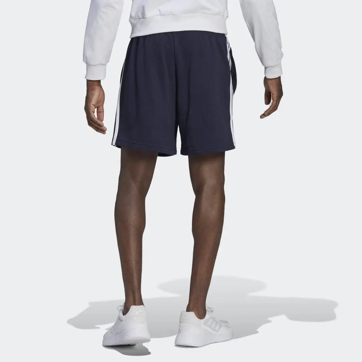 Adidas Essentials French Terry 3-Stripes Shorts. 3