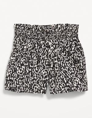 Printed Poplin Pull-On Shorts for Toddler Girls multi