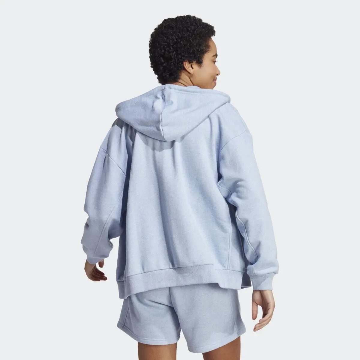 Adidas All SZN French Terry Oversized Full-Zip Hoodie. 3