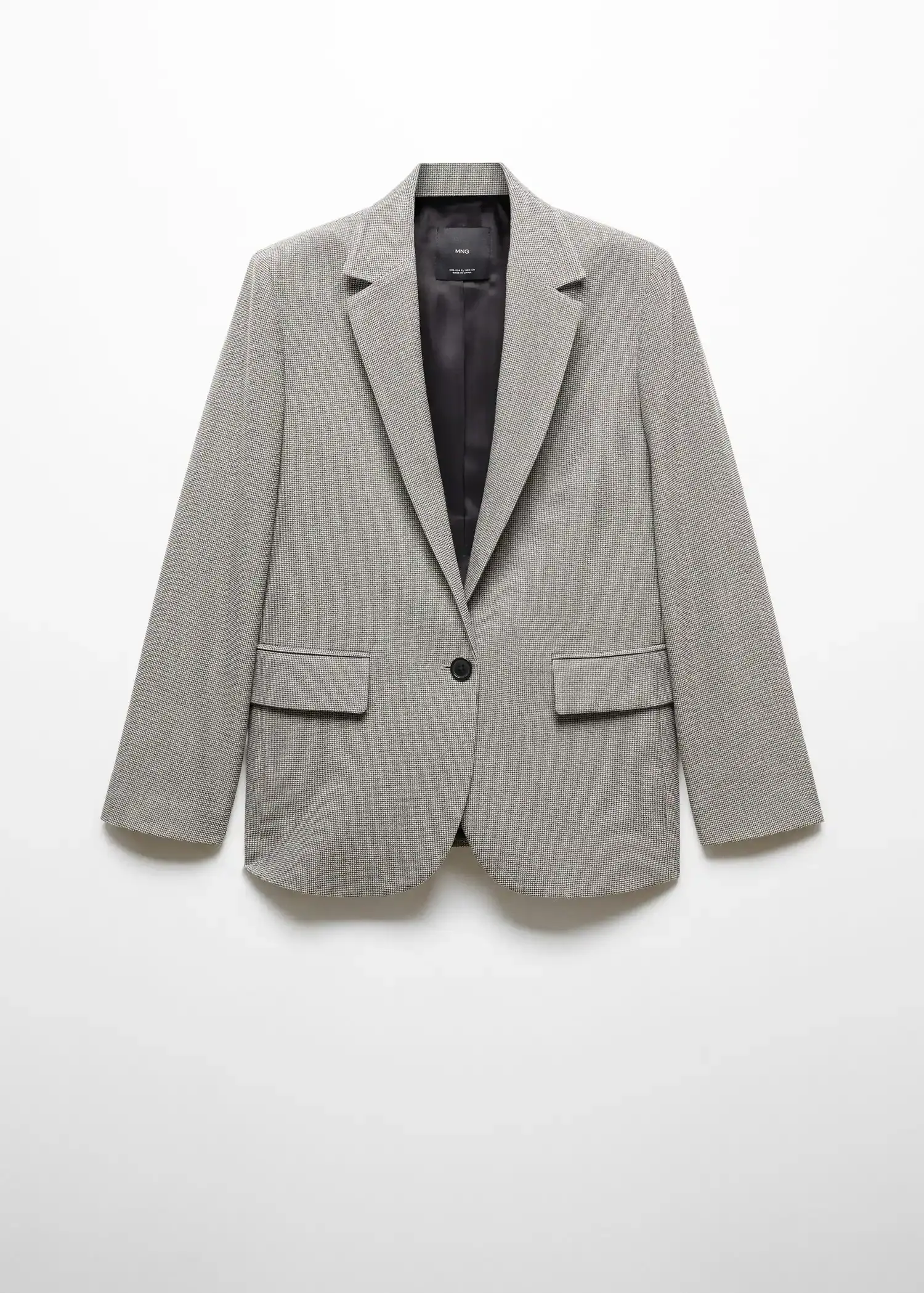 Mango Kazayağı desenli klapalı blazer ceket . 1