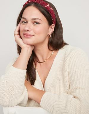 Old Navy Braided Fabric-Covered Headband for Women multi