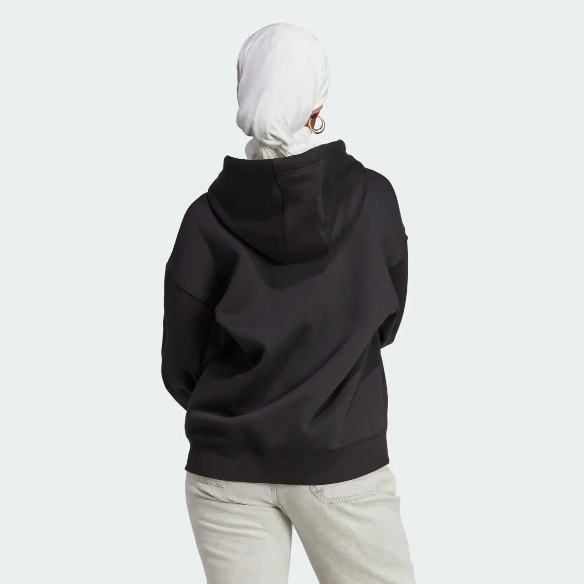 Adidas Essentials Full-Zip Boyfriend Hoodie. 3