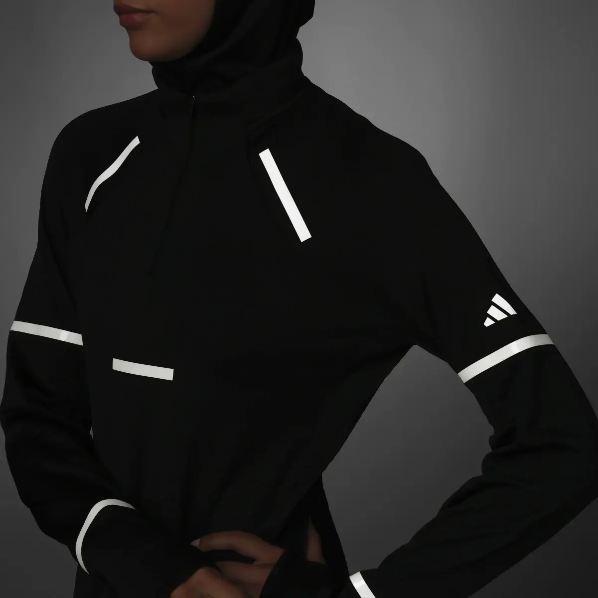 Adidas Reflect At Night X-City Long Sleeve Running Top. 3