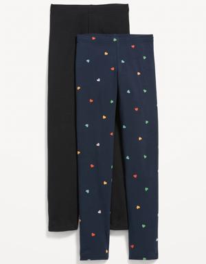 Old Navy Full-Length Built-In Tough Leggings 2-Pack for Girls multi