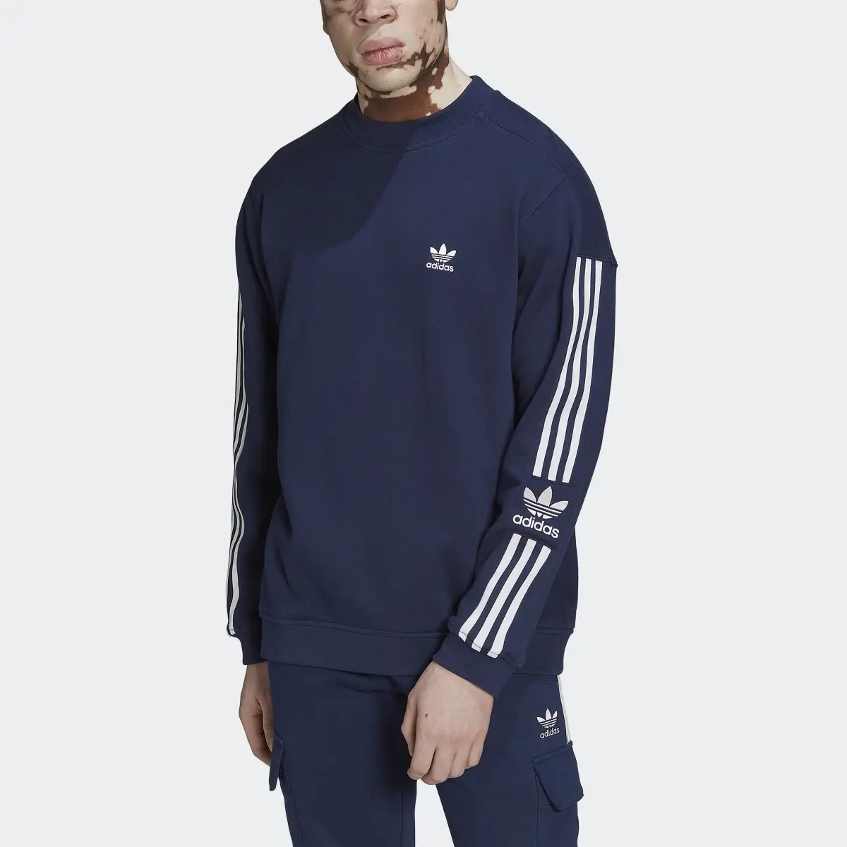 Adidas Adicolor Classics Lock-Up Trefoil Crewneck Sweatshirt. 1