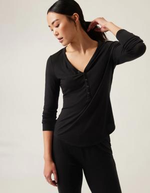 Athleta Nighttime Bliss Sleep Top black