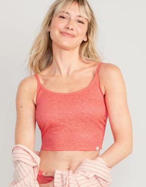 Old Navy Lace Brami Tank Top pink