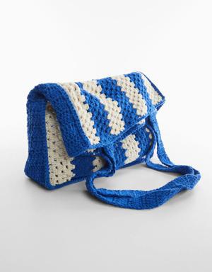 Bucket crochet bag