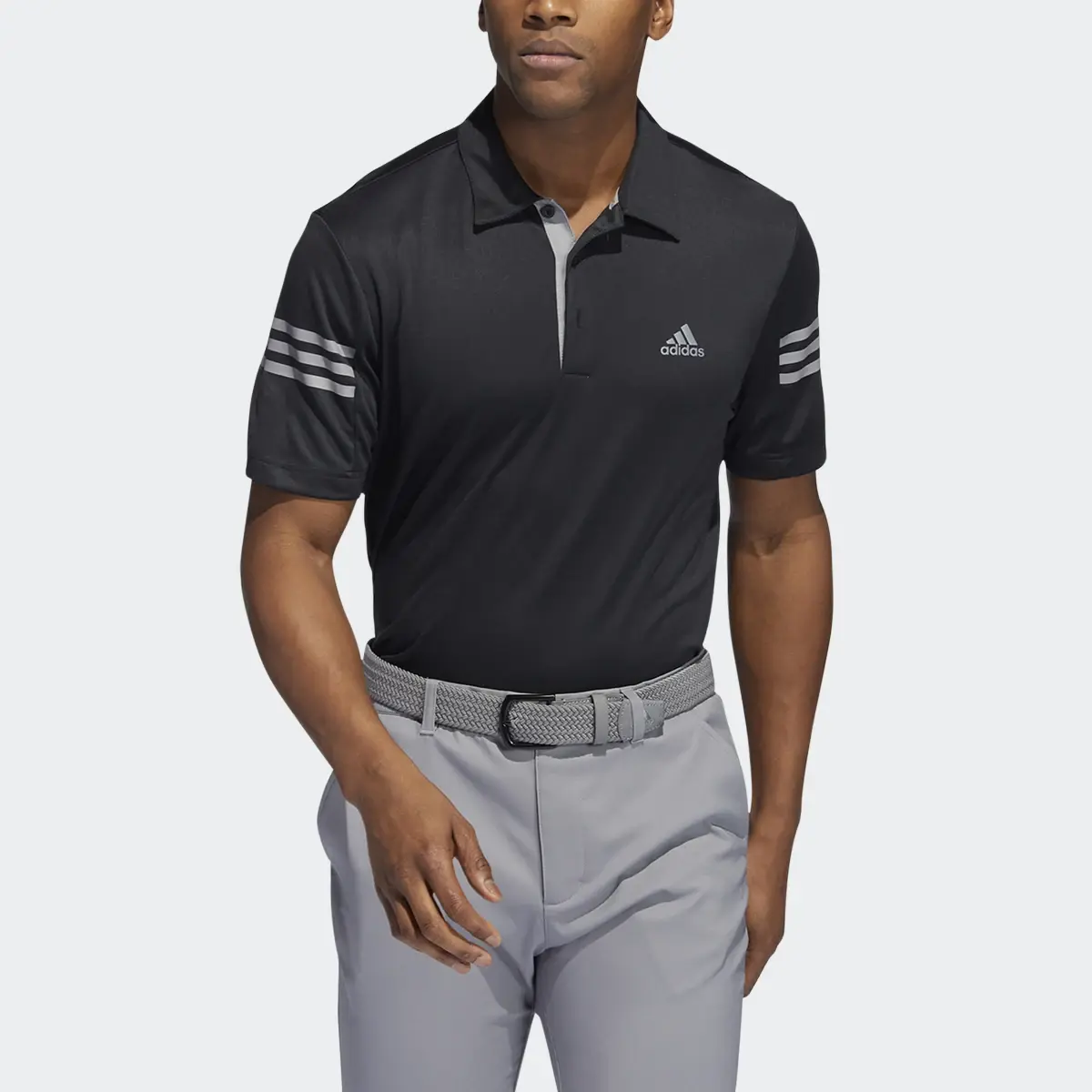 Adidas 3-Stripes Golf Polo Shirt. 1