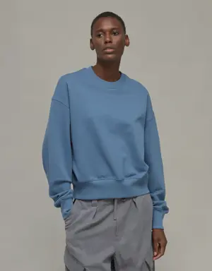 Adidas Sweat-shirt boxy ras-du-cou en coton bio Y-3