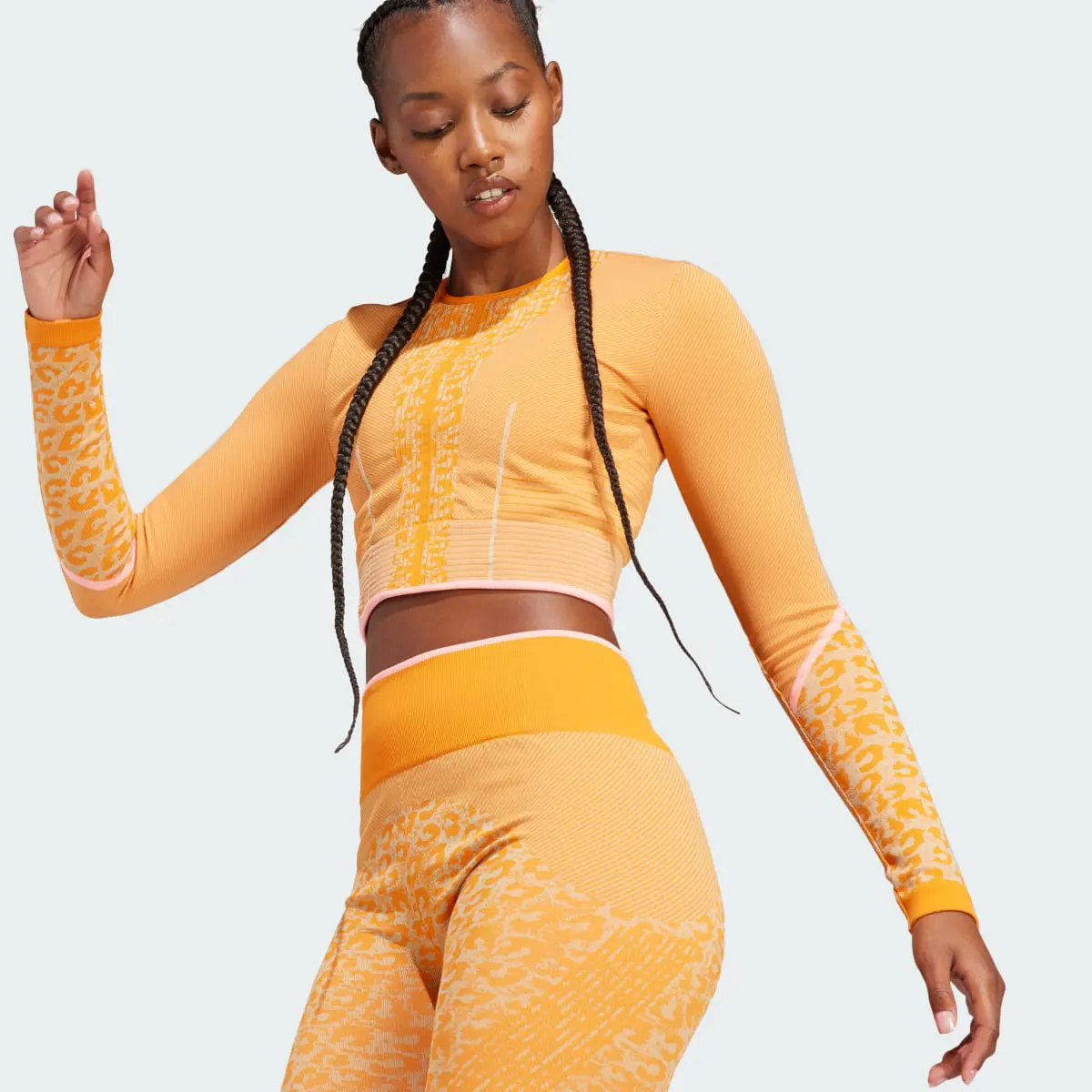 Adidas by Stella McCartney TrueStrength Seamless Yoga Uzun Kollu Üst. 1