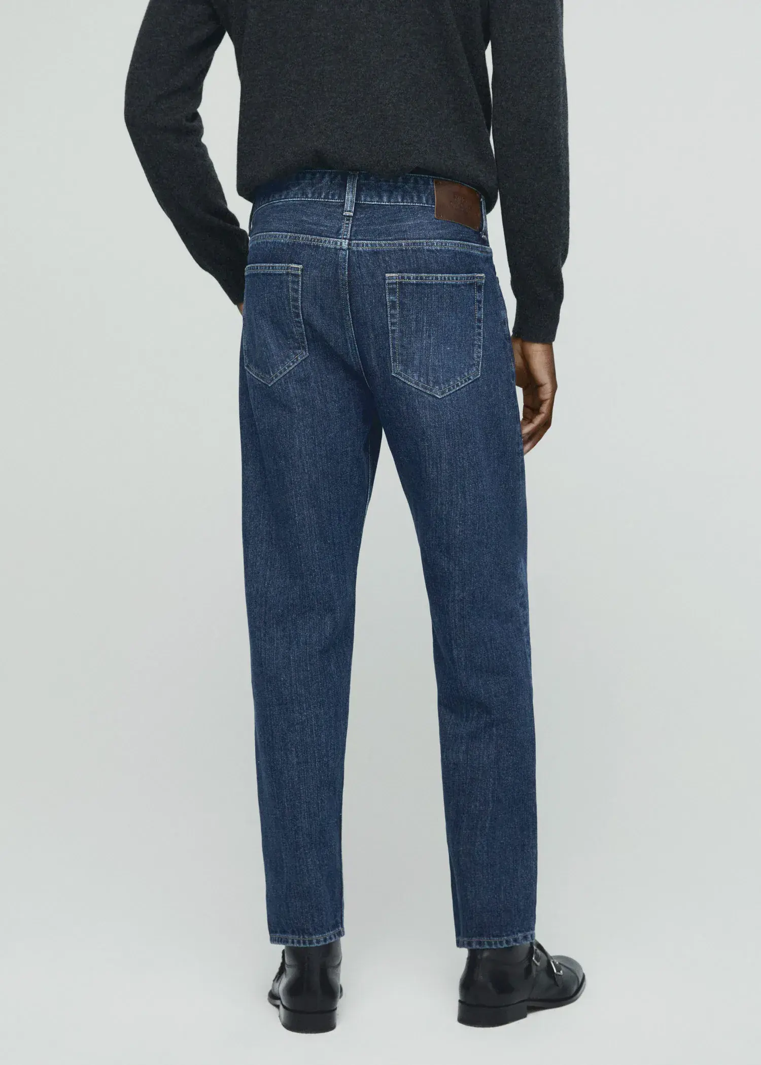 Mango Loose-fit selvedge jeans . 3