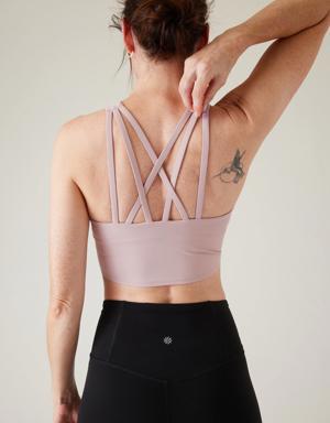 Athleta Conscious Strappy Crop Bra A&#45C purple