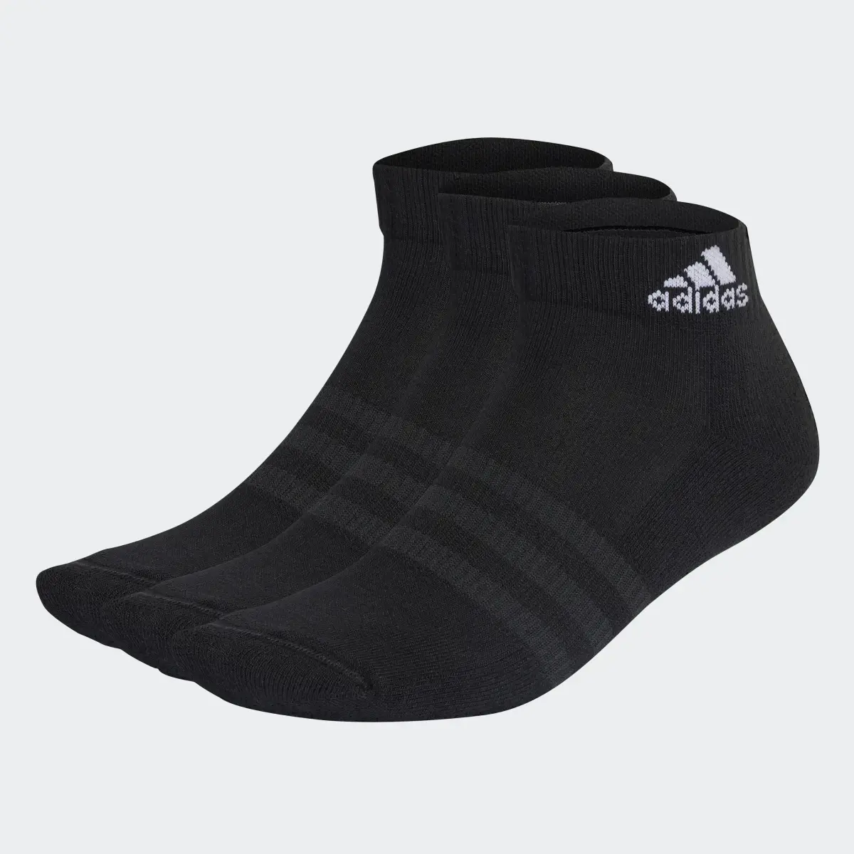 Adidas Cushioned Sportswear Ankle Socks 3 Pairs. 2