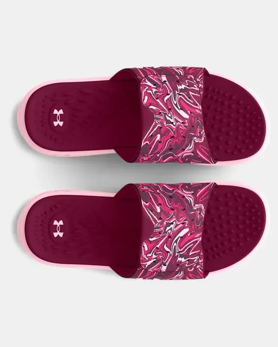 Under Armour Girls' UA Ignite Pro Graphic Strap Slides. 3