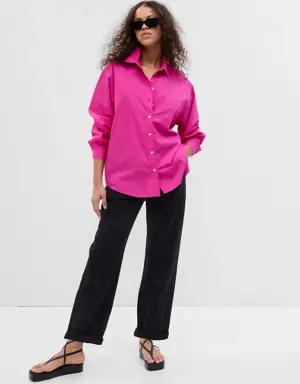 Gap 100% Organic Cotton Big Shirt pink