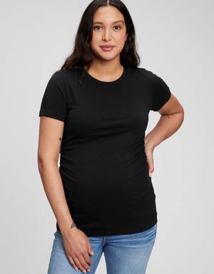 Maternity Vintage Crewneck T-Shirt black