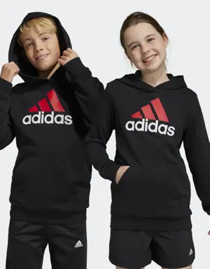 Adidas Essentials Two-Colored Big Logo Cotton Hoodie
