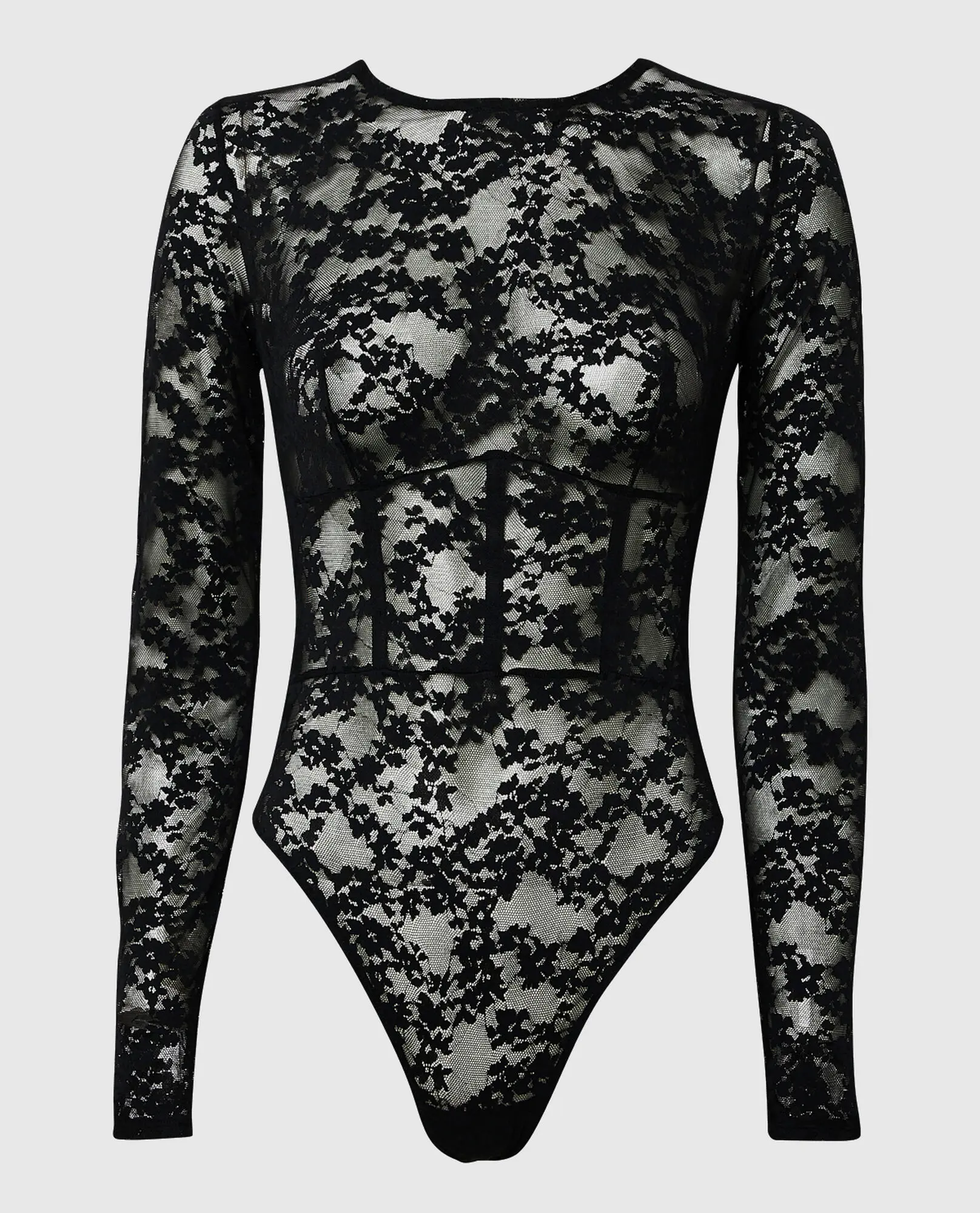 La Senza Long Sleeve Lace Bodysuit. 1