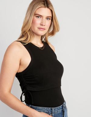 Old Navy Maternity EveryWear Sleeveless Tie-Side Nursing Top black