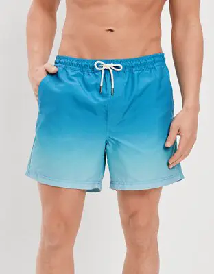 American Eagle 5.5" Ombre Swim Trunk. 1