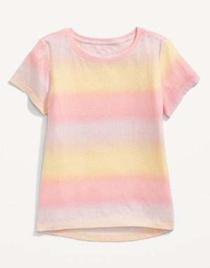Old Navy Softest Printed T-Shirt for Girls pink