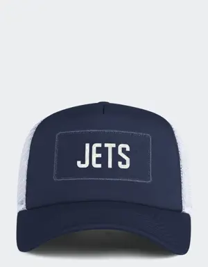Jets Team Plate Trucker Cap