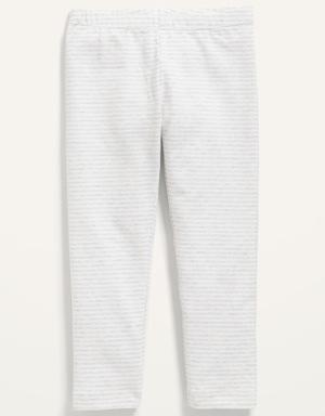 Old Navy Full-Length Striped Leggings for Toddler Girls gray