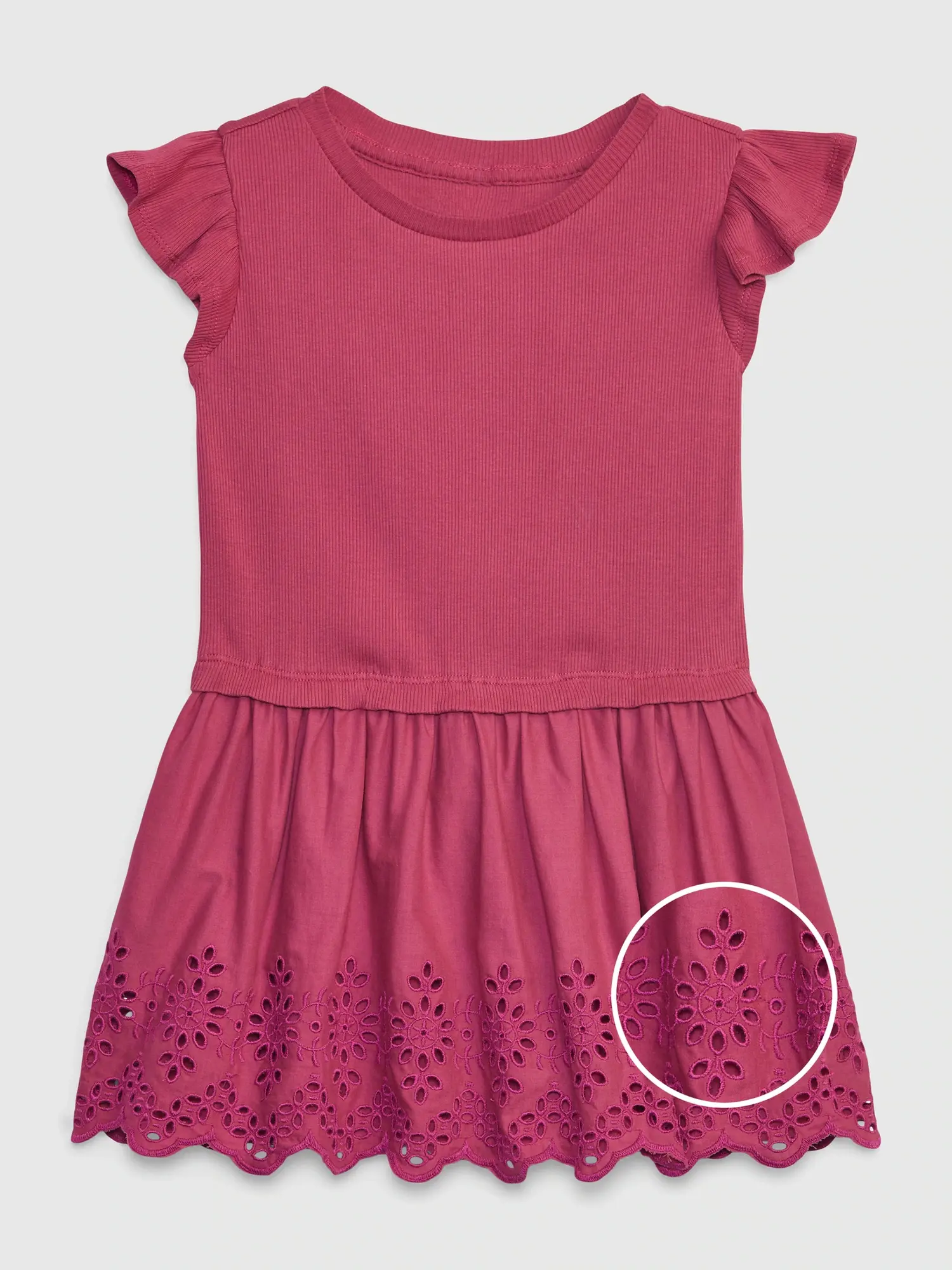 Gap Toddler Eyelet Dress pink. 1